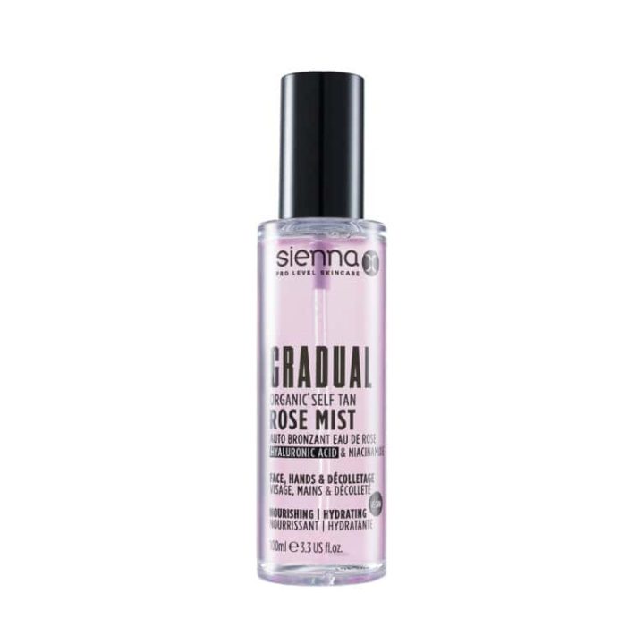 Sienna X Gradual untinted self tan rose water