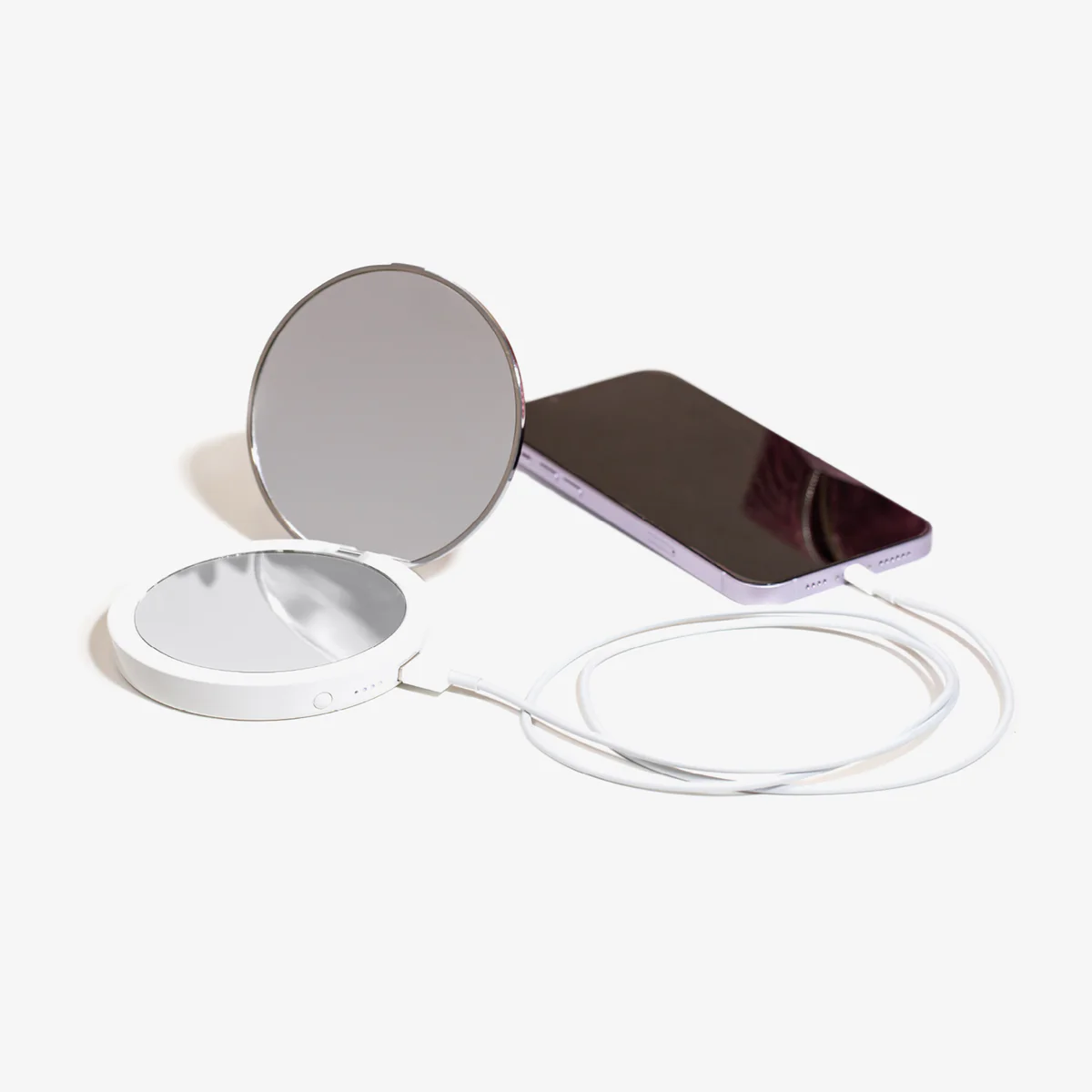 2 Flip n Charge Power Bank Compact LED Mirror
