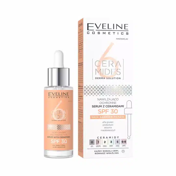 Eveline 6 Ceramides - Moisturizing and protective serum with ceramides and SPF 30